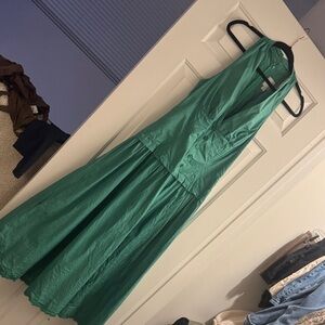 Anthropologie Green Midi Dress